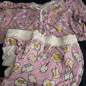 Little sleepies breakfast buddies 2 piece set